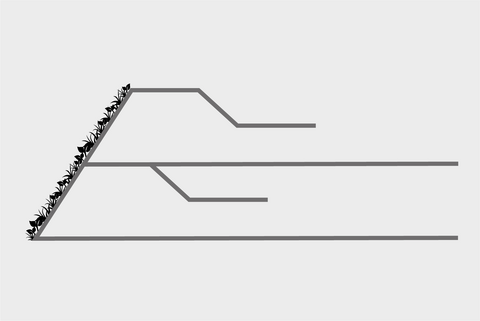 Bajos costes de sistema y modelado individual - Huesker Fortrac Nature Sistema sin encofrado integrado - Huesker Fortrac Nature
