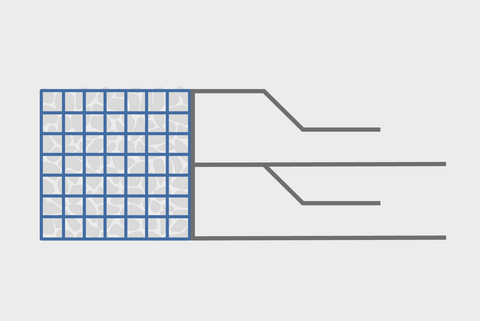 Revestimiento completo de gaviones con elementos frontales - Huesker Fortrac Gabion Gaviones completos Revestimiento - Elementos frontales premontados - Gaviones Huesker